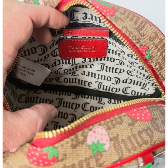 Juicy Couture Strawberry Crossbody Camera Bag - Monogram Canvas, Red Accents - Picture 5 of 5